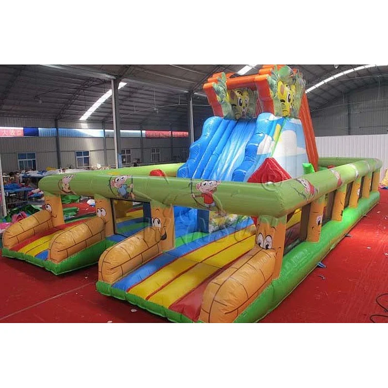 Inflatable Slide With Air Bouncer