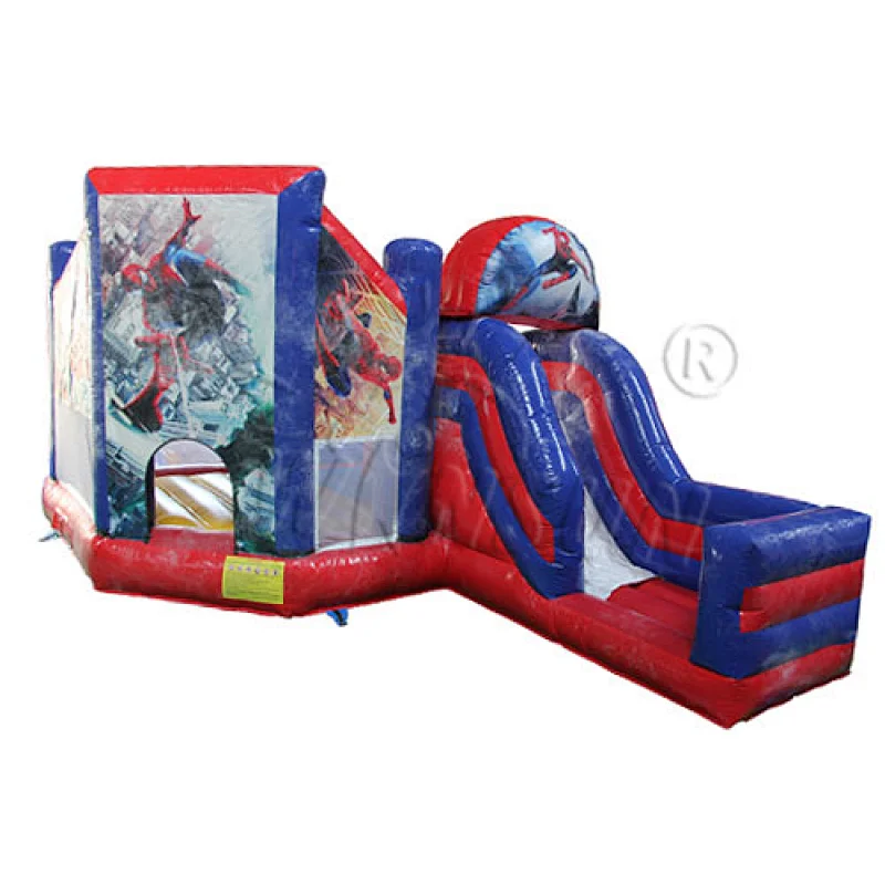 Spiderman Bouncy Castle With Slide