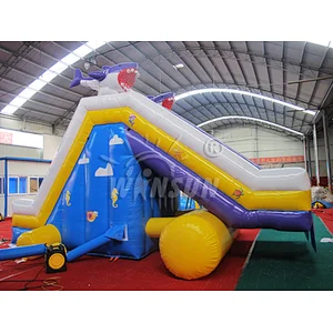 Shark inflatable slide for sale