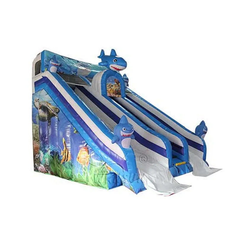 Ocean shark themed water slide