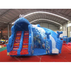 Whale inflatable water slide for sale
