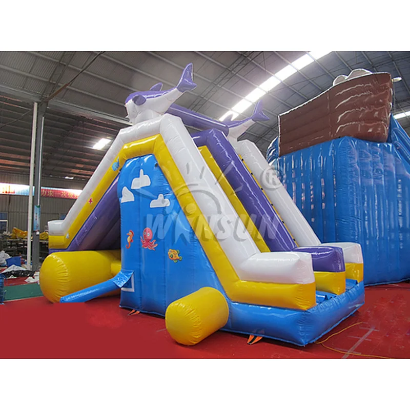 Shark inflatable slide for sale