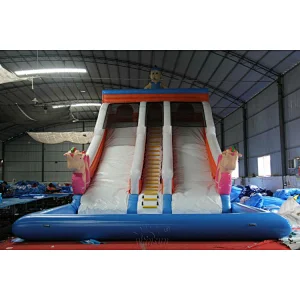 Inflatable Water Slide with airtight pool