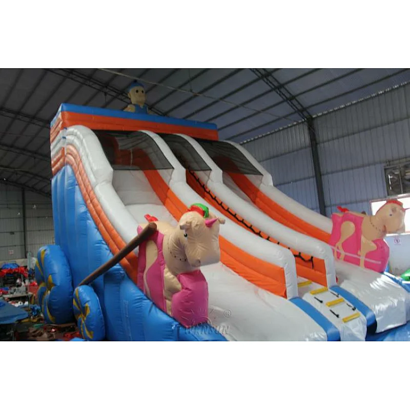 Inflatable Water Slide with airtight pool