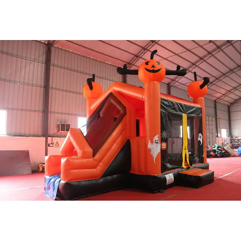 Halloween theme pumpkin grimace trampoline