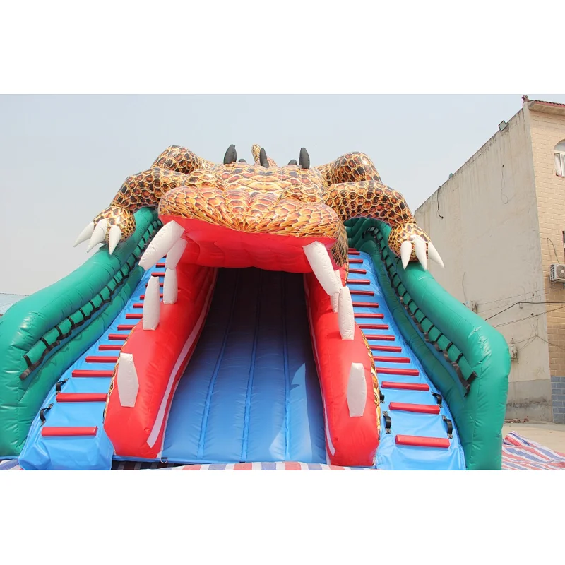 Crocodile Water Slide with Airtight pool