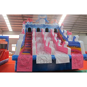 Four Lane Inflatable Water Slide