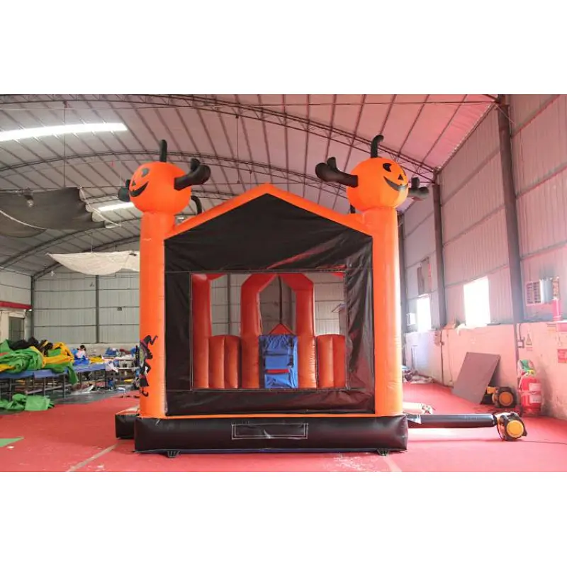 Halloween theme pumpkin grimace trampoline