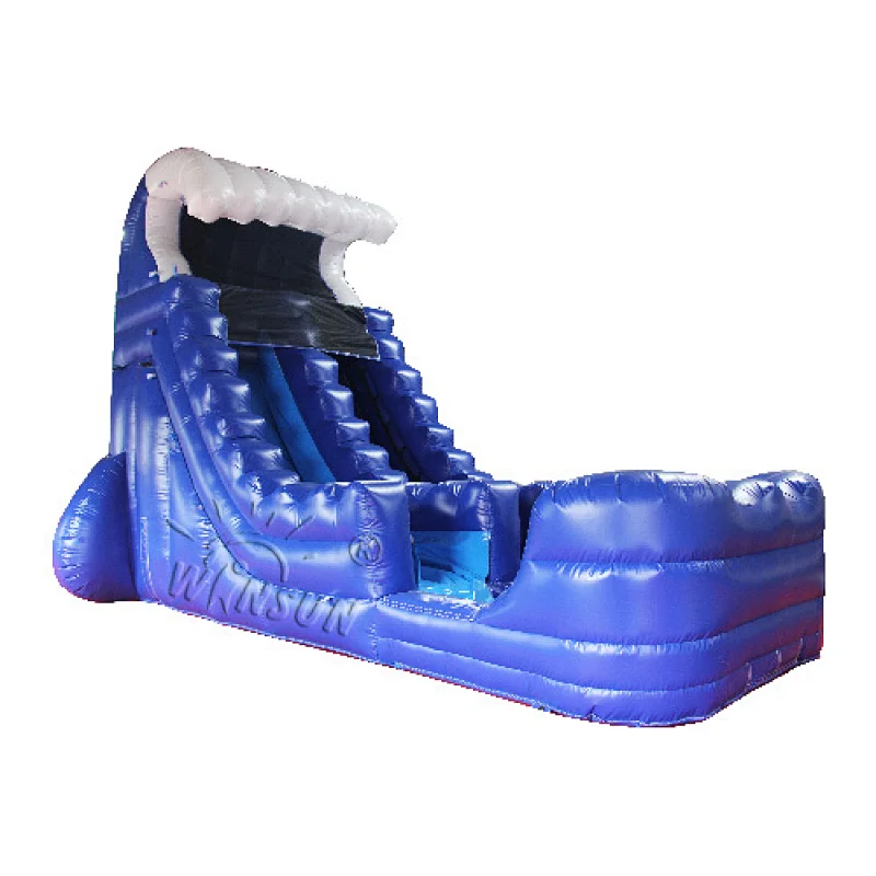 Inflatable Blue Wave Water Slide