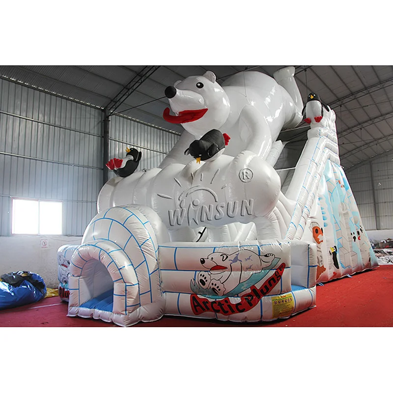 Inflatable Polar Bear Slide