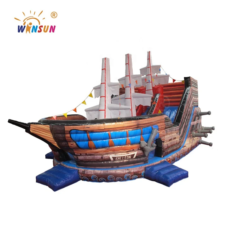 Pirate Ship Inflatable Slide