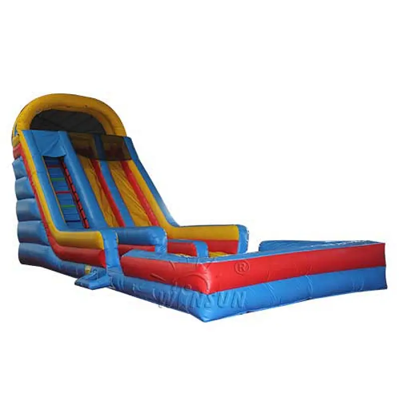 Inflatable Dry N Wet Slide with pool