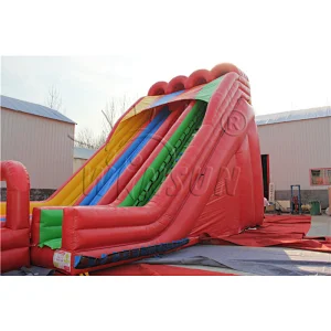 Inflatable Triple Lane Dry Slide