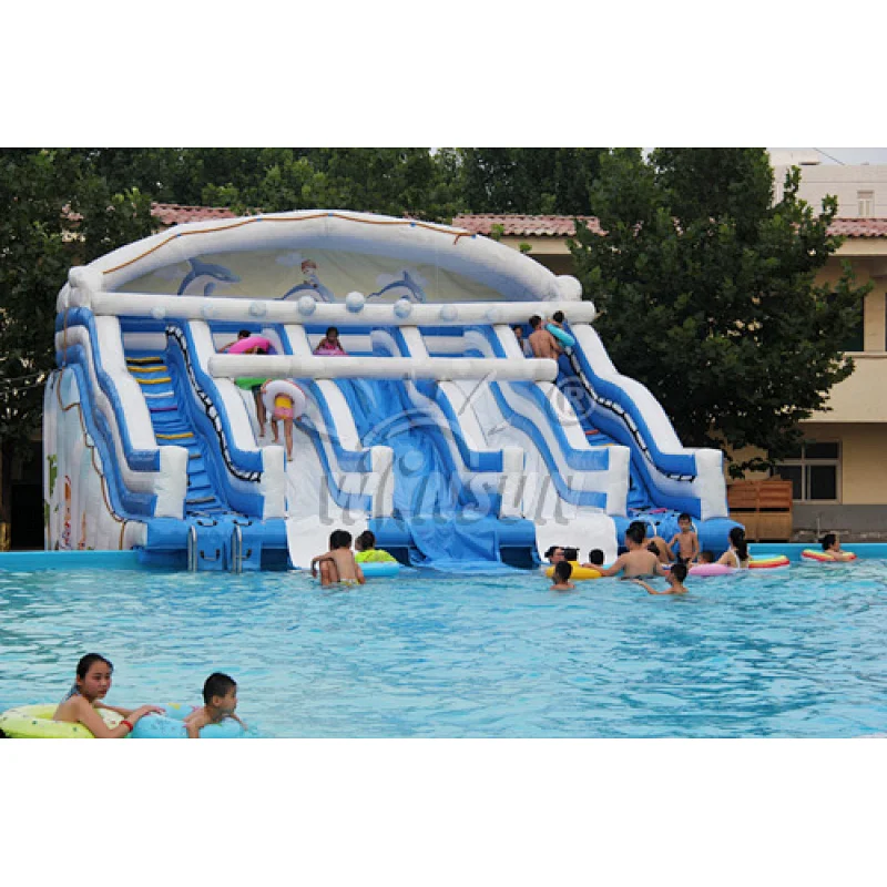 Inflatable water slide