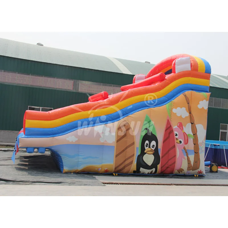 Inflatable water slide