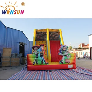 Climbing inflatable slide