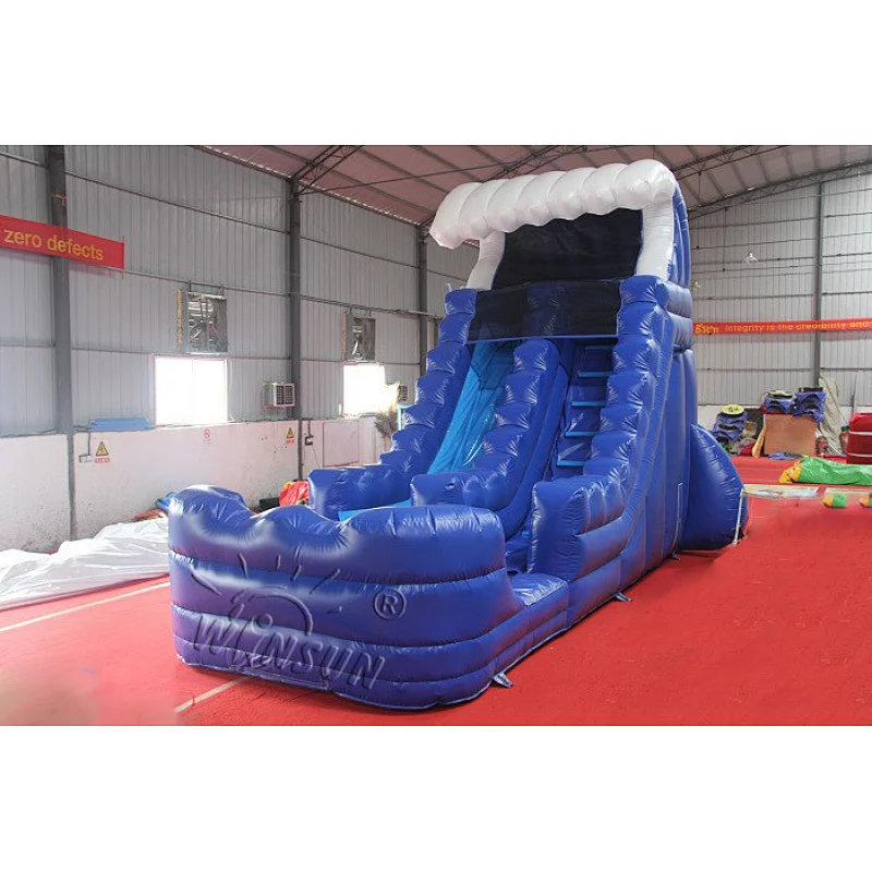 Inflatable Blue Wave Water Slide