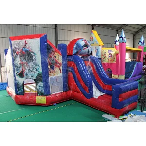 Spiderman Bouncy Castle With Slide