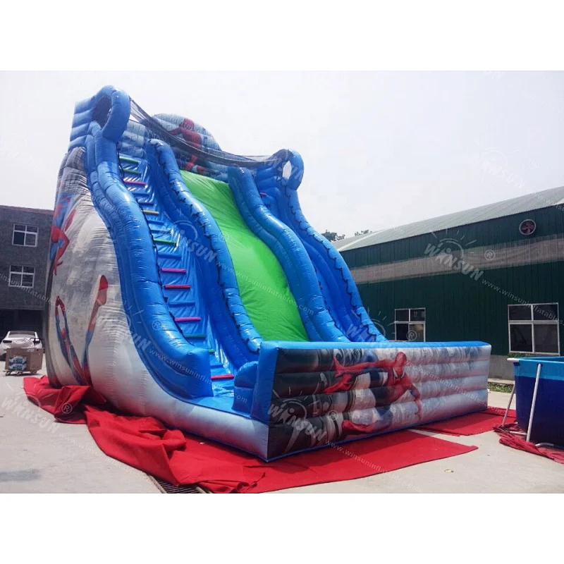 Spider-man inflatable slide