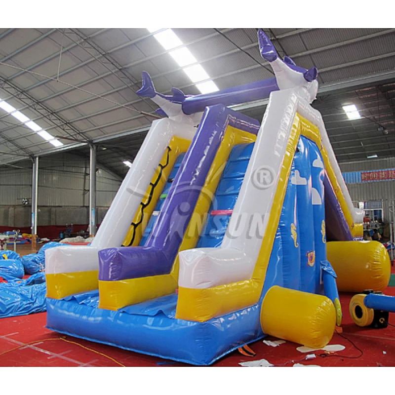 Shark inflatable slide for sale
