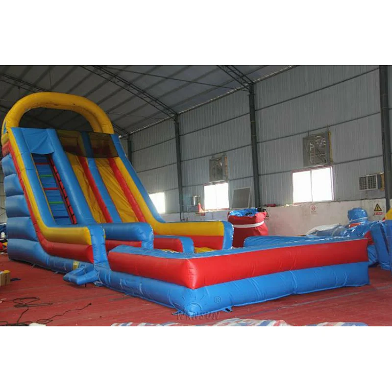 Inflatable Dry N Wet Slide with pool