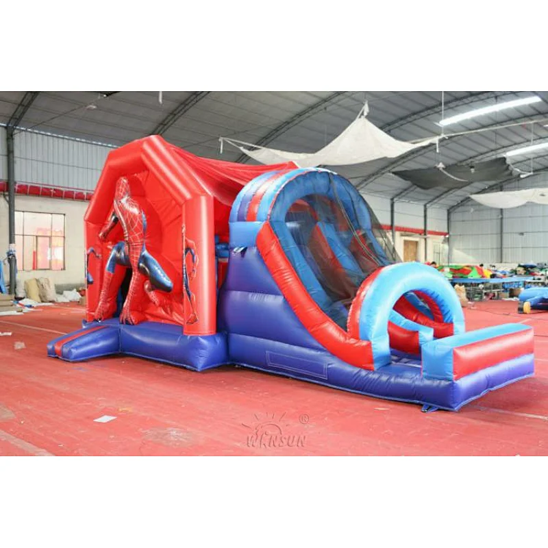 Spiderman Bouncy Castle w Slide