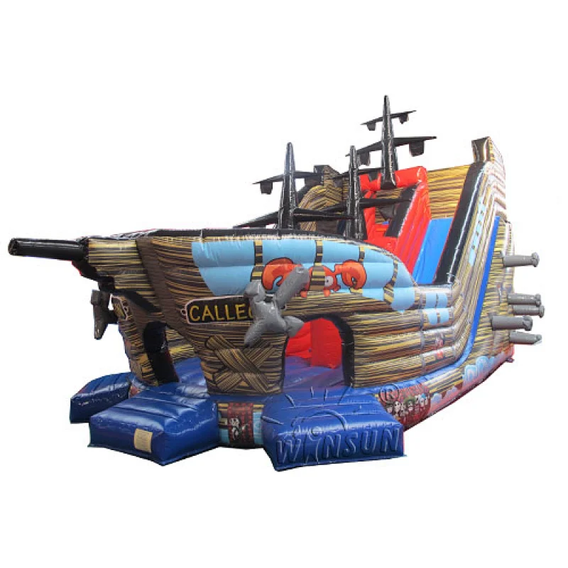 Pirate Ship Inflatable Slide