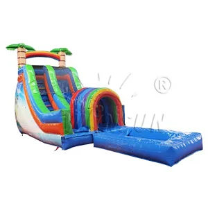 Funnel Tunnel Inflatable Water Slide