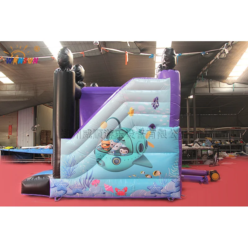Octonauts Inflatable moonwalk with slide