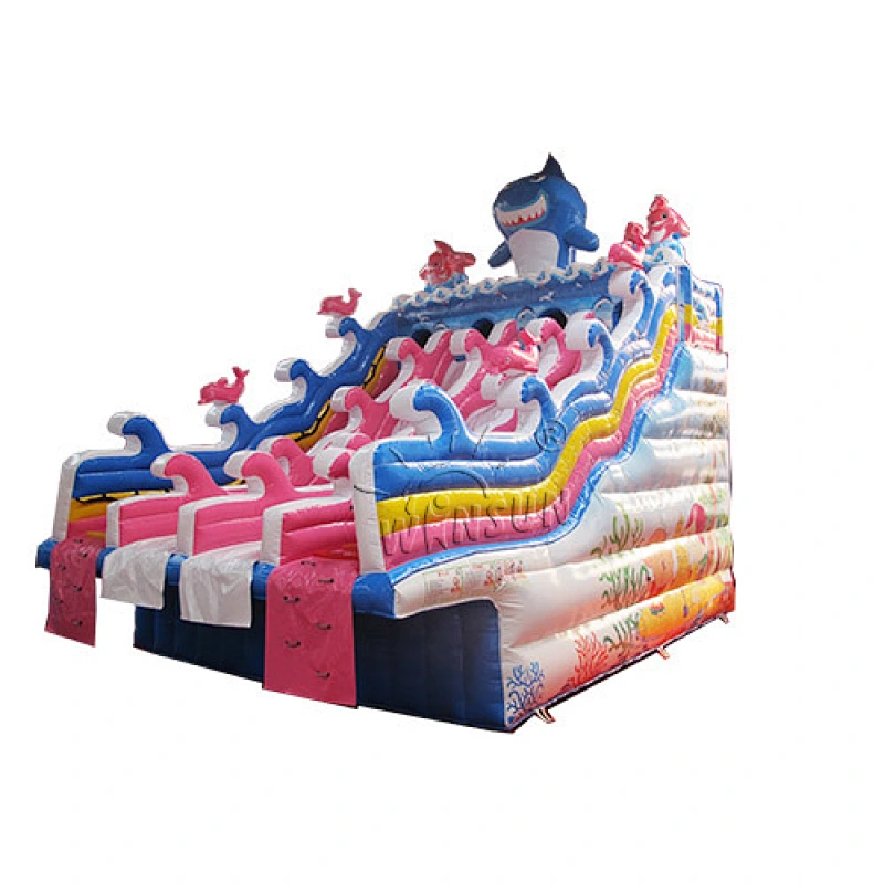 Four Lane Inflatable Water Slide