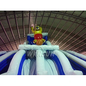 Ballon bear inflatable water slide