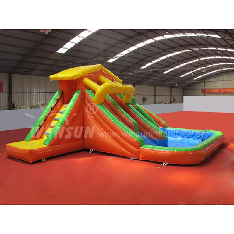 Inflatable water slide