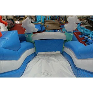Dinasour Water Slide with airtight pool