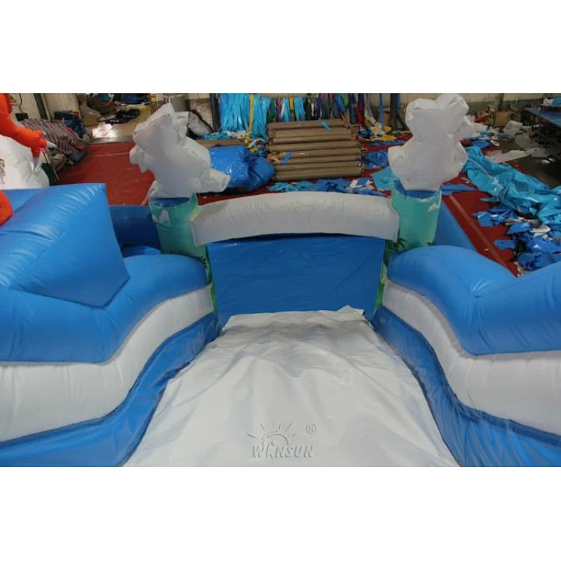 Dinasour Water Slide with airtight pool