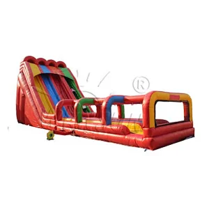 Inflatable Triple Lane Dry Slide