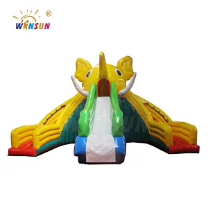 Elephant Water Slide W Inflatable Pool