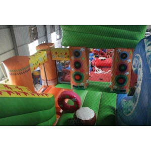 Hawaii themed inflatable combo