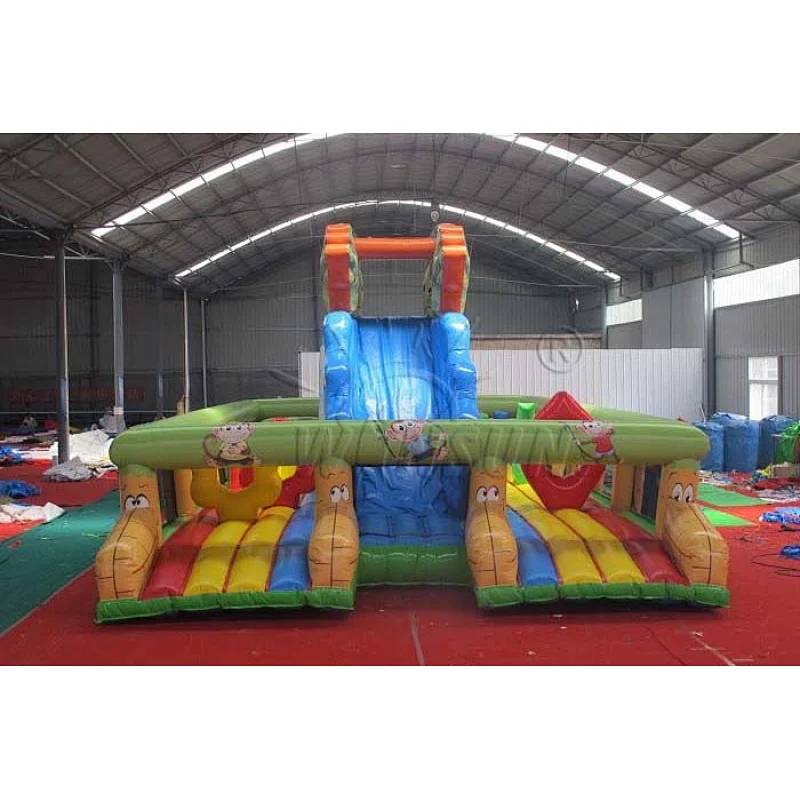 Inflatable Slide With Air Bouncer