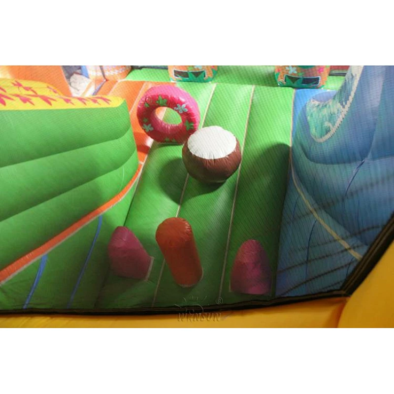 Hawaii themed inflatable combo