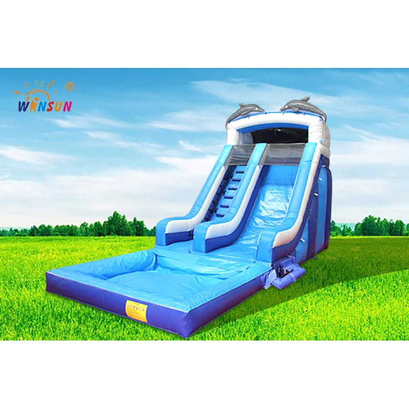 Dolphins Inflatable Water Slide