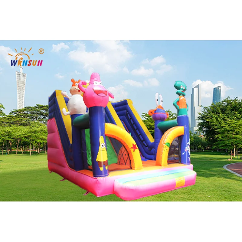 Inflatable combo SpongeBob trampoline
