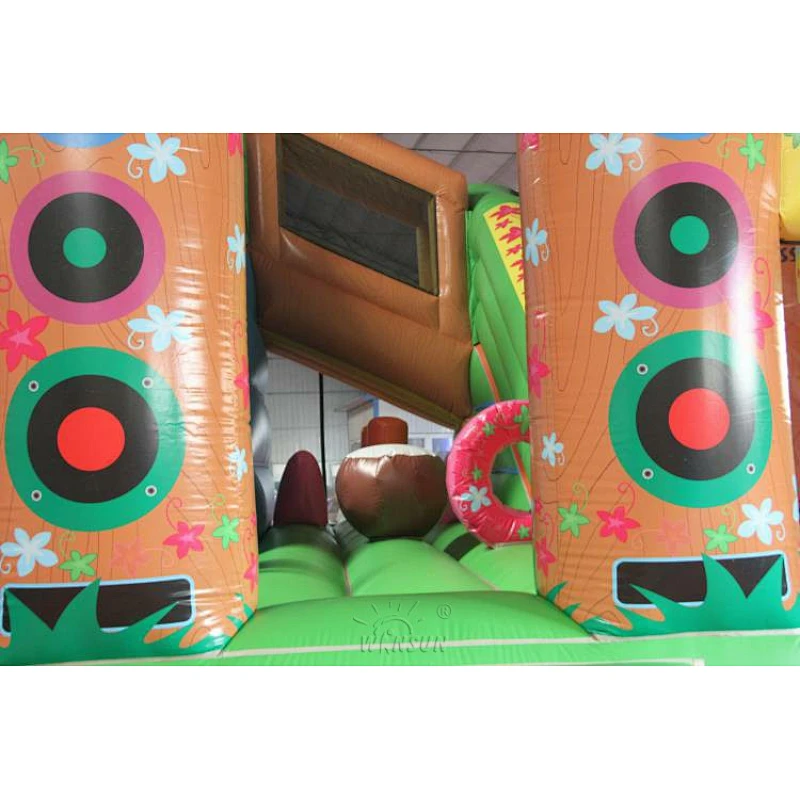 Hawaii themed inflatable combo