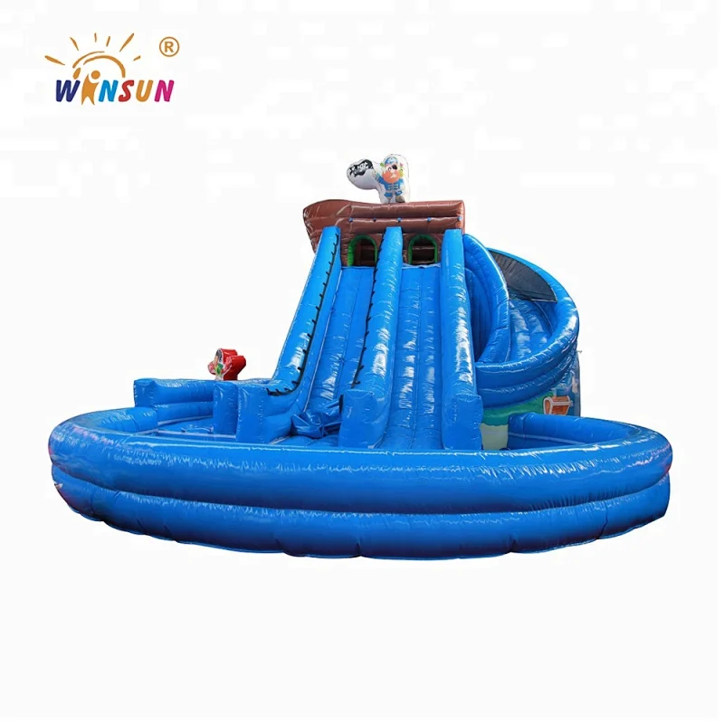 Pirate inflatable water slide