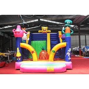 Inflatable combo SpongeBob trampoline