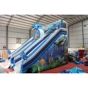 Ocean shark themed water slide