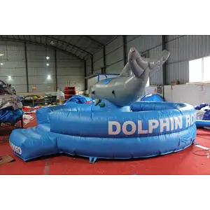 Inflatable Dolphin Rodeo Game
