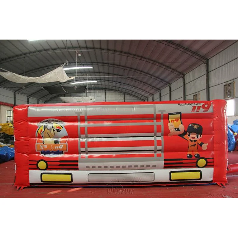 Inflatable Fire Truck Obstacle Course