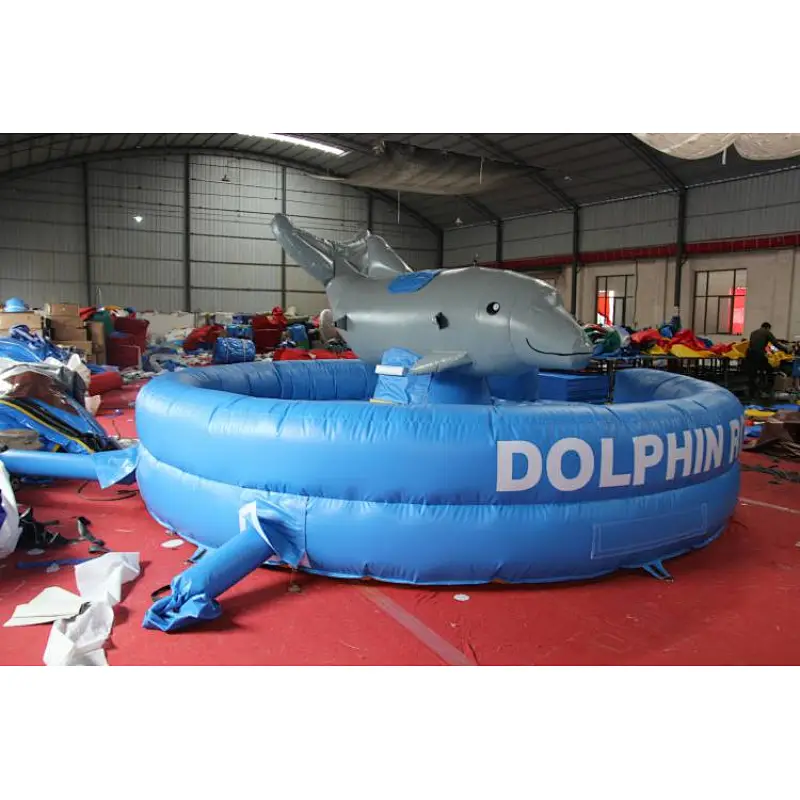 Inflatable Dolphin Rodeo Game