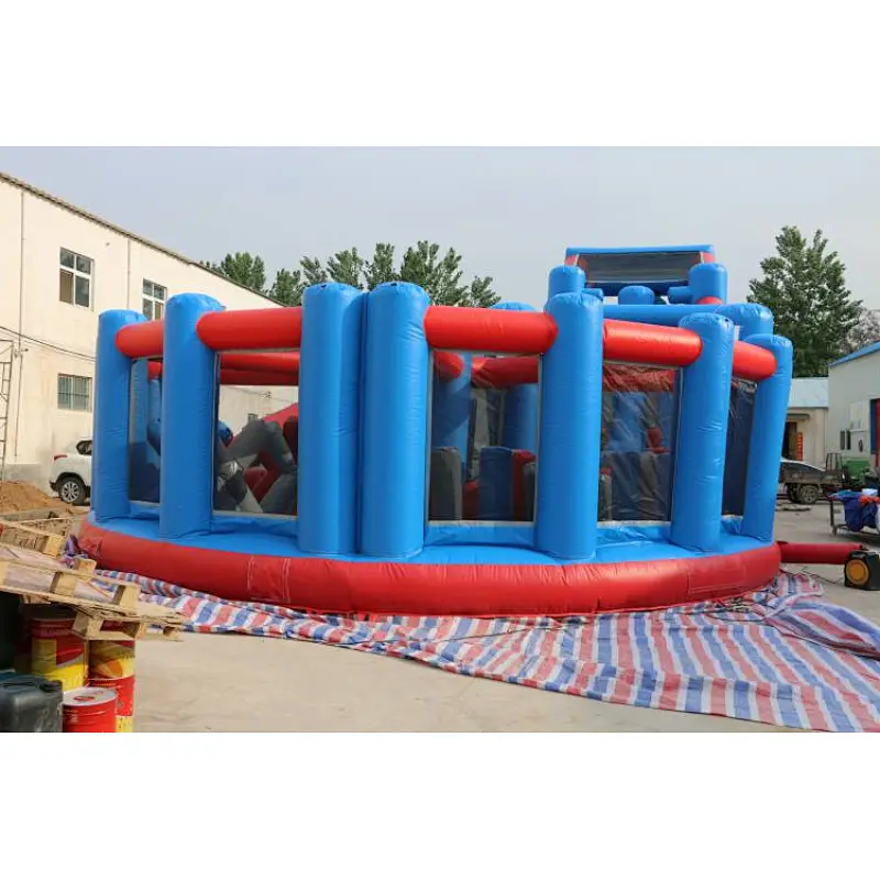 Giant inflatable obstacle course