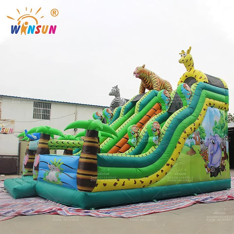 Jungle Animals Inflatable Playground